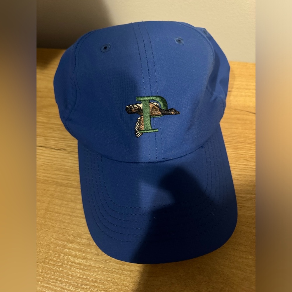 Golf Club Hat Blue Adjustable Imperial Mallard‎ Duck Soft Knit